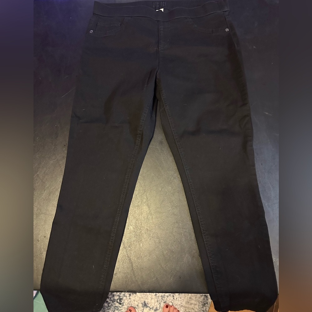 Justice Stylish Black girls' Jeggings